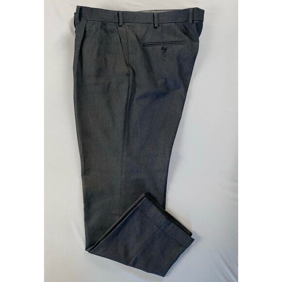 Ralph Lauren Washable Pleated/Cuffed Dress Pants, Slacks. Houndstooth, 36X30 EUC - Picture 1 of 9